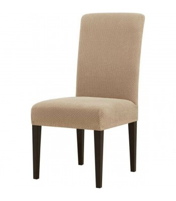 Ελαστικό Κάλυμμα Καρέκλας Με Πλάτη Χωρίς Βολάν 1 Τεμάχιο Linen ΚΒ394 - Μπεζ