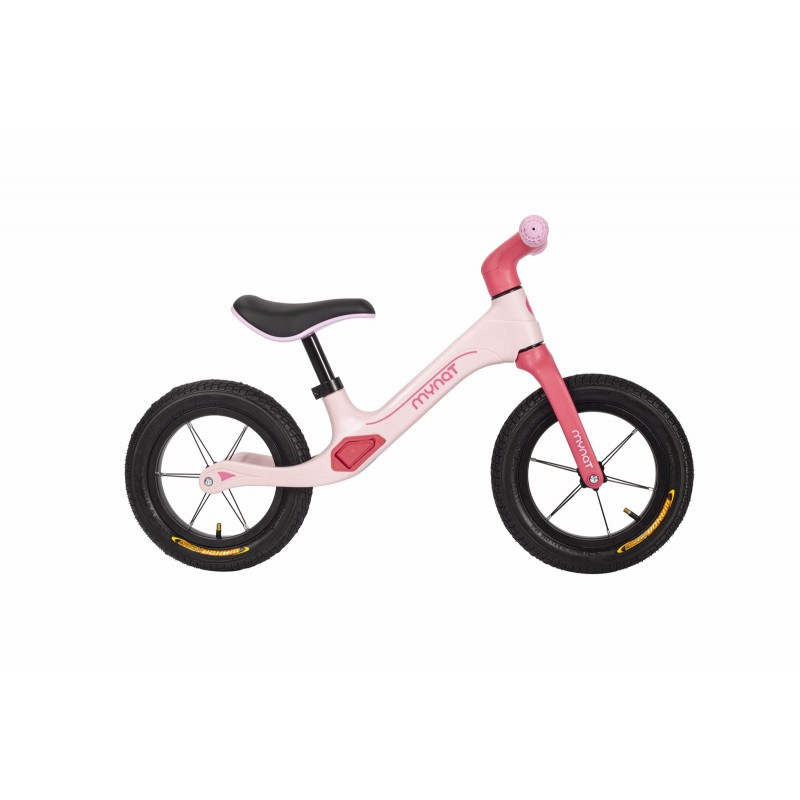 Παιδικό ποδήλατο ισορροπίας Classic με δερμάτινη σέλα ροζ EB606-2